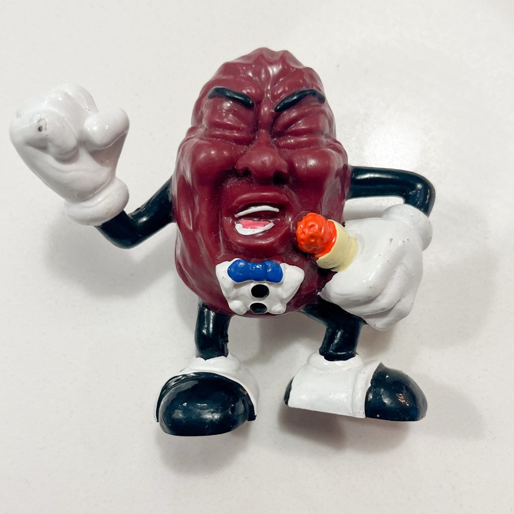 Vintage 1987 California Raisins Toy Figures Big Singer PVC Figurine
